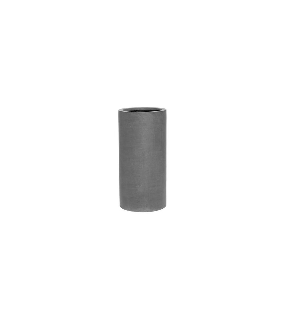 Klax Grey Cylindrical Pot