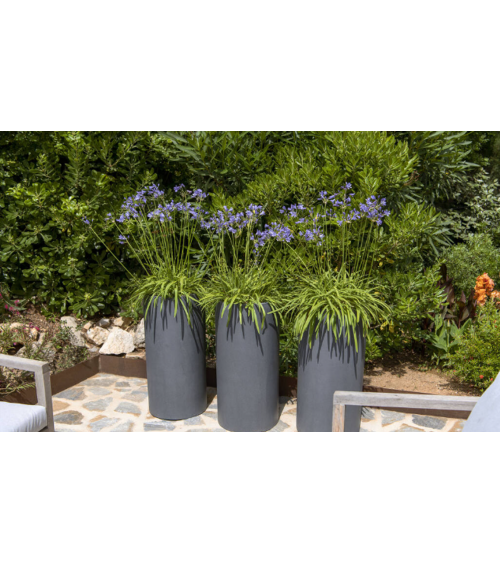 Pot cylindrique Klax Gris