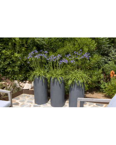 Pot cylindrique Klax Gris