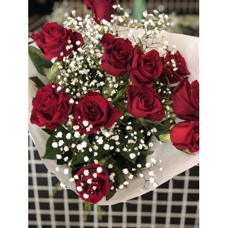 Bouquet de 12 roses